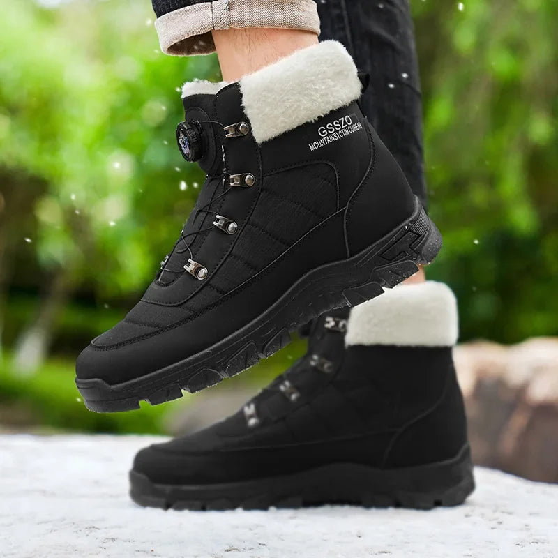 Mens Winter Snow Boots – Warm Durable Outdoor Shoes - Fabs things