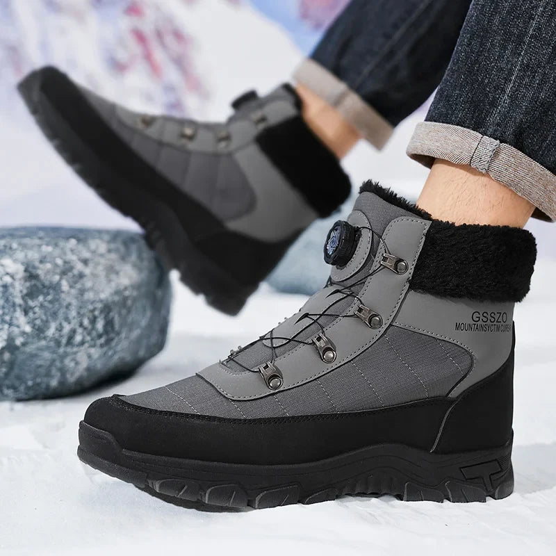 Mens Winter Snow Boots – Warm Durable Outdoor Shoes - Fabs things