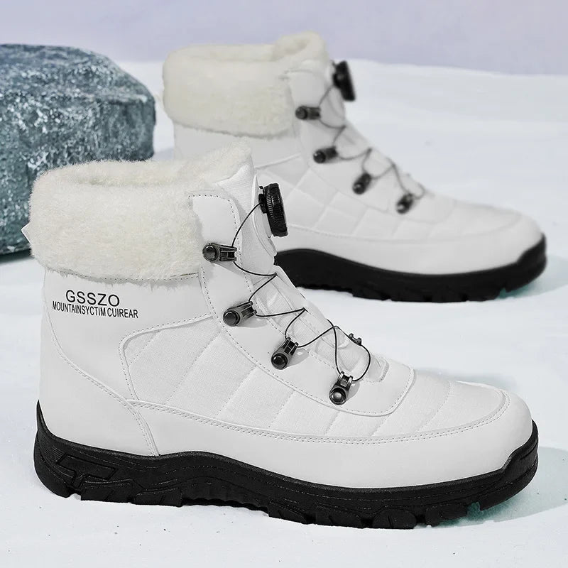 Mens Winter Snow Boots – Warm Durable Outdoor Shoes - Fabs things