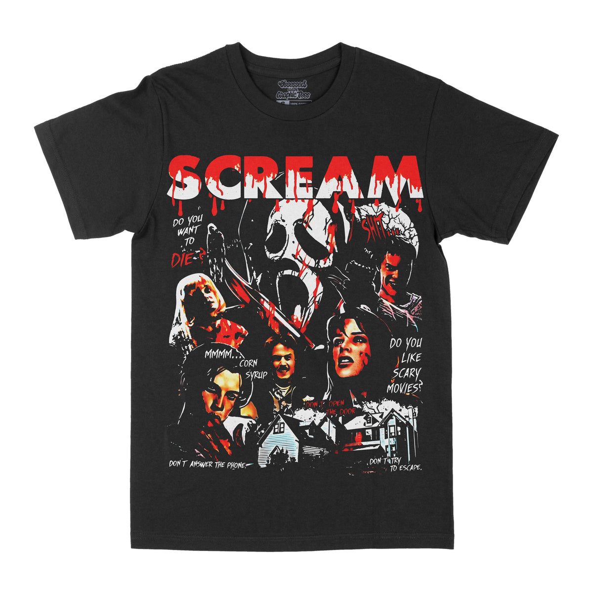 Scream Horror Graphic Tee - Fabs things