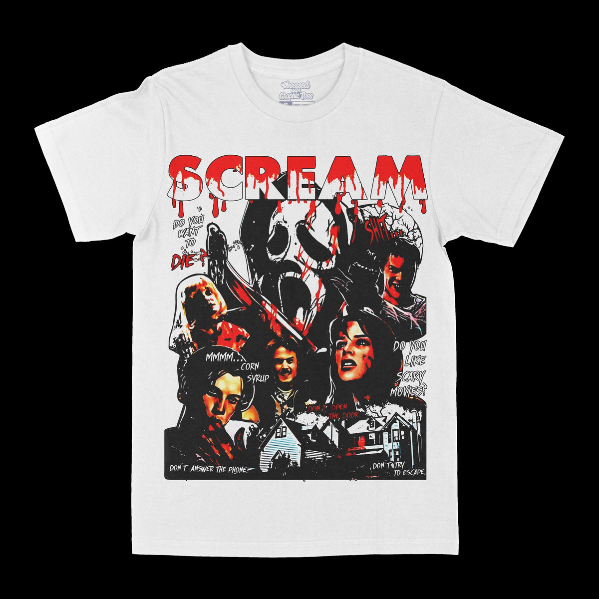 Scream Horror Graphic Tee - Fabs things