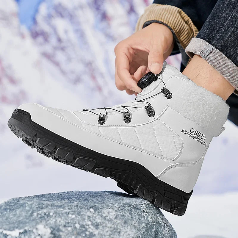 Mens Winter Snow Boots – Warm Durable Outdoor Shoes - Fabs things