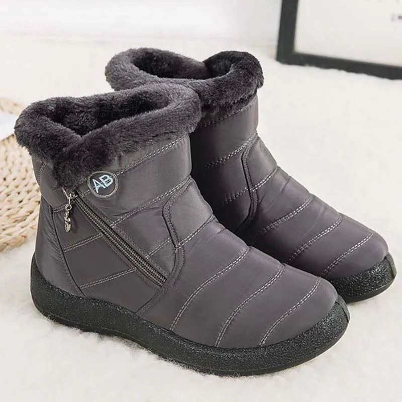 Cozy Winter Comfort: Fur-Lined Snow Boots - Fabs things