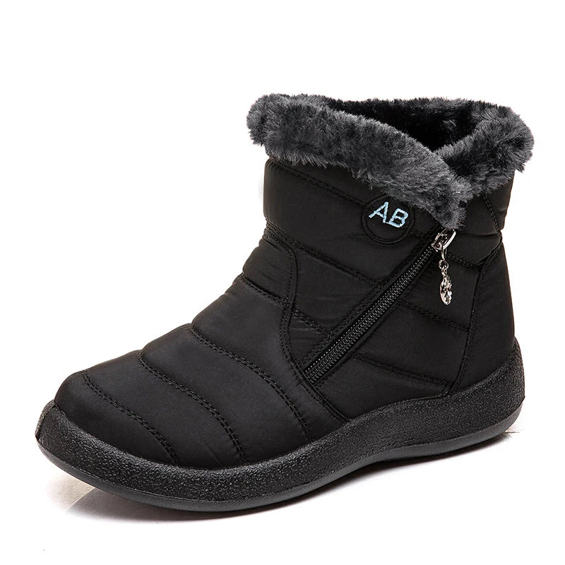 Cozy Winter Comfort: Fur-Lined Snow Boots - Fabs things