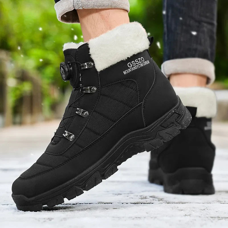 Mens Winter Snow Boots – Warm Durable Outdoor Shoes - Fabs things