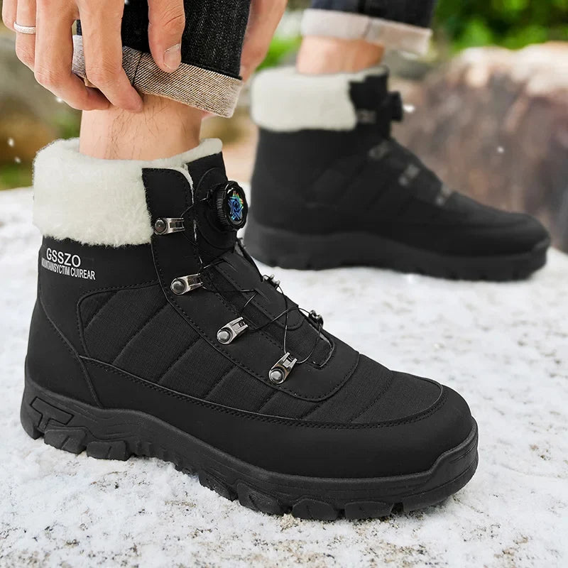 Mens Winter Snow Boots – Warm Durable Outdoor Shoes - Fabs things