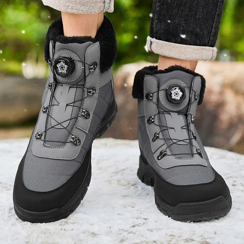 Mens Winter Snow Boots – Warm Durable Outdoor Shoes - Fabs things