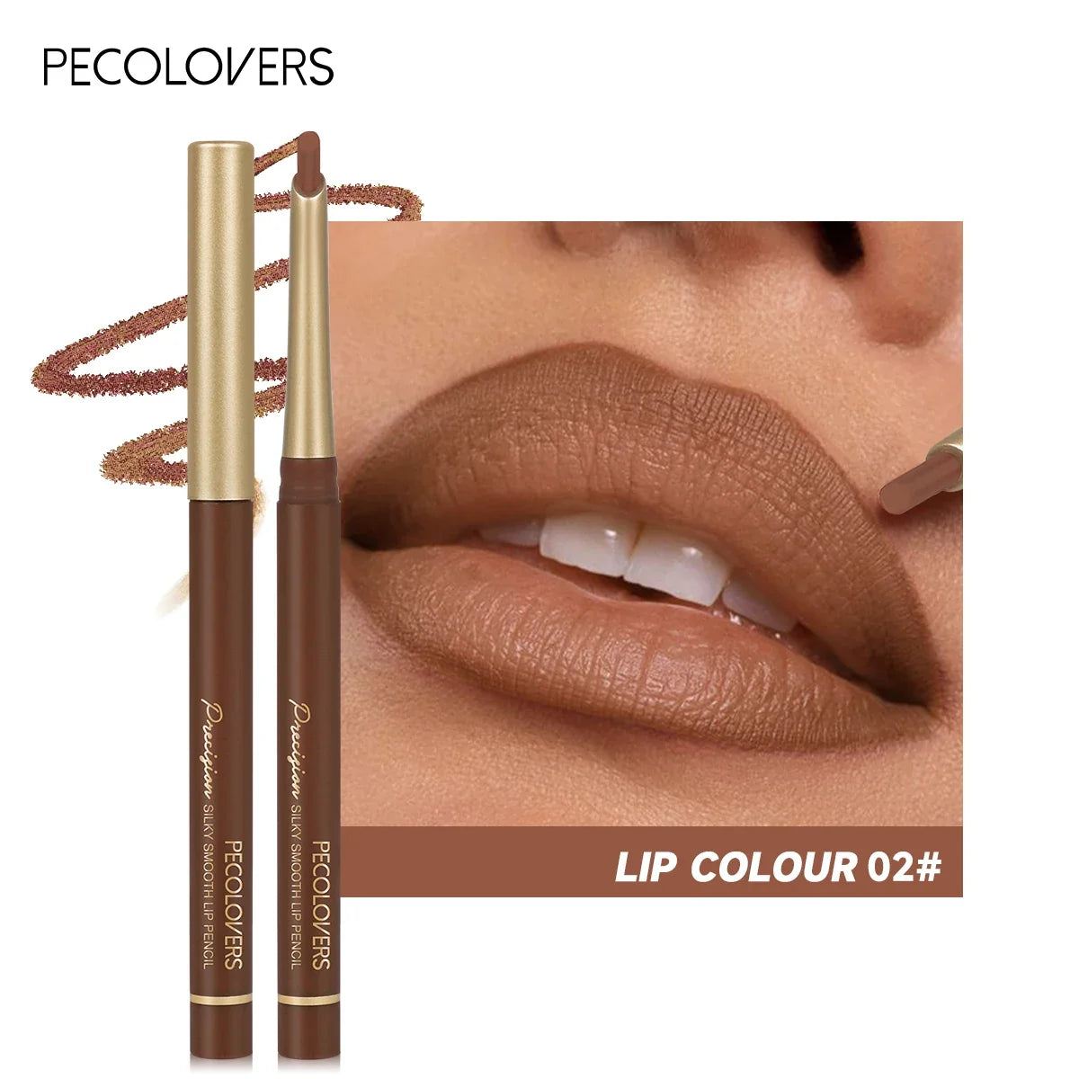 Matte 6-colors Lip Liner Pencil Bevel Design Nib Lip Contour Lipstick Nude Brown Lipstick Pencil Natural Lasting Lipliner Makeup - Fabs things