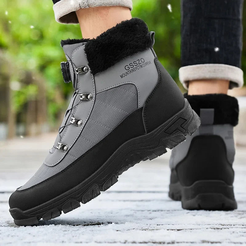 Mens Winter Snow Boots – Warm Durable Outdoor Shoes - Fabs things