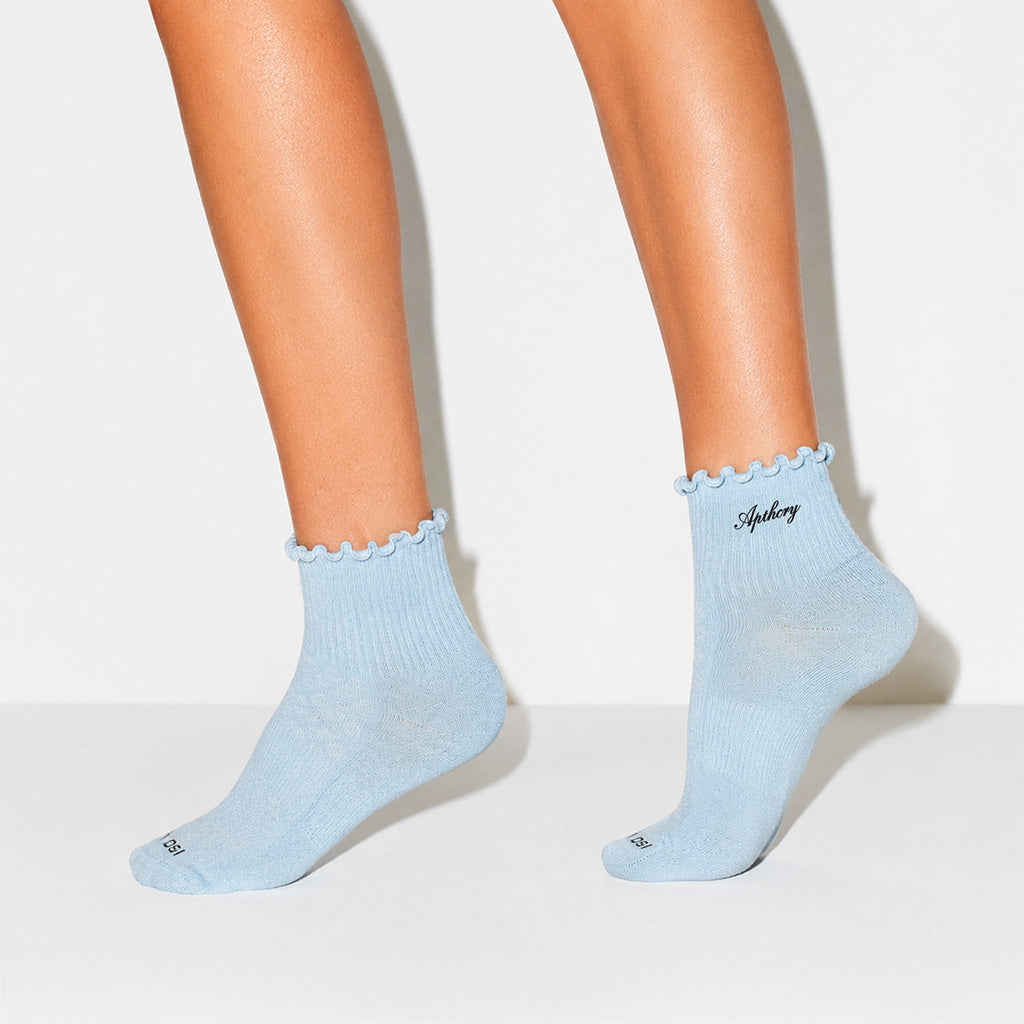 WMNS Lettuce Edge Quarter Socks 4 pack