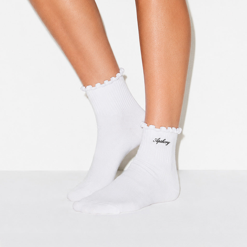 WMNS Lettuce Edge Quarter Socks 4 pack