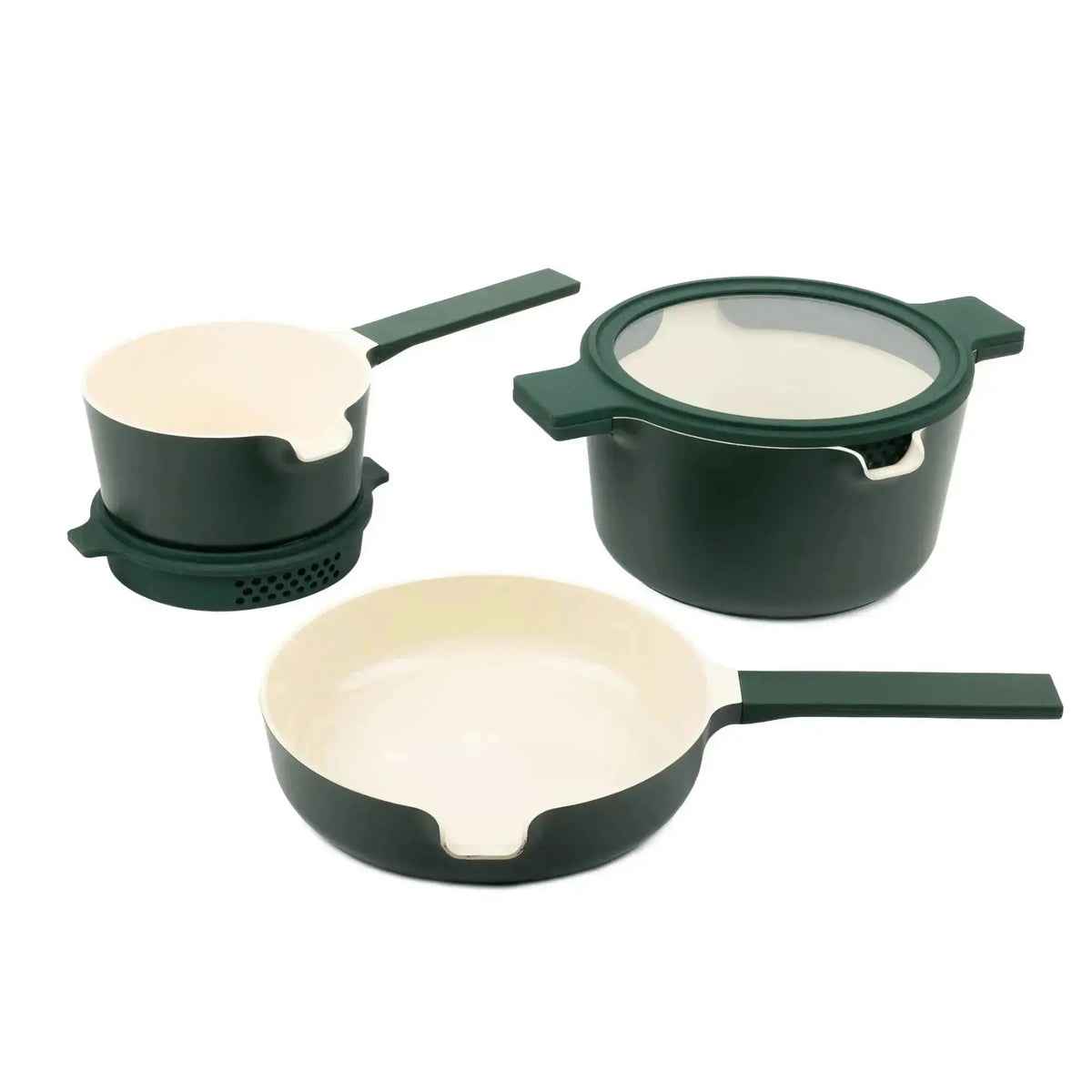 5-Piece Stackable Ceramic Nonstick Set - Fabs things