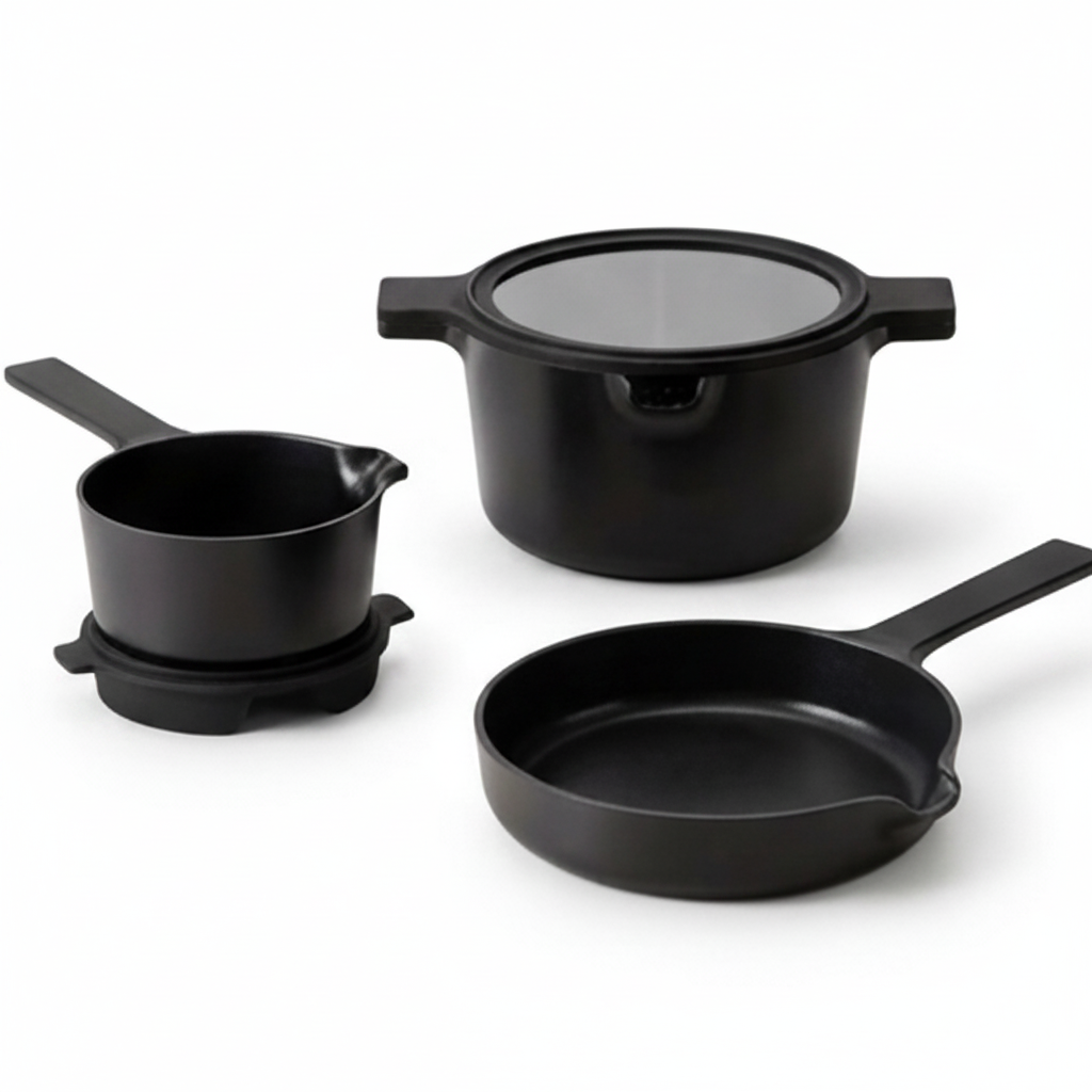 5-Piece Stackable Ceramic Nonstick Set - Fabs things