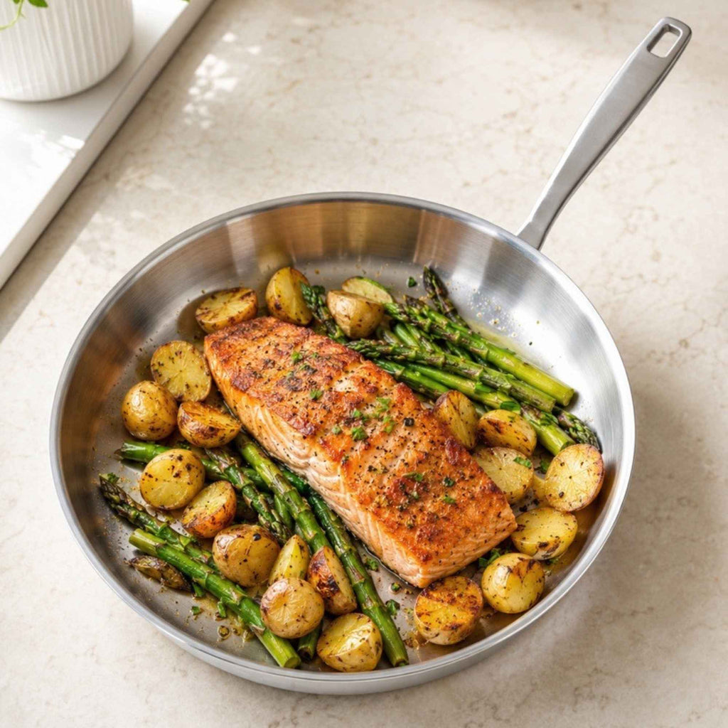 5-Ply Stainless Steel Frying Pan - Fabs things