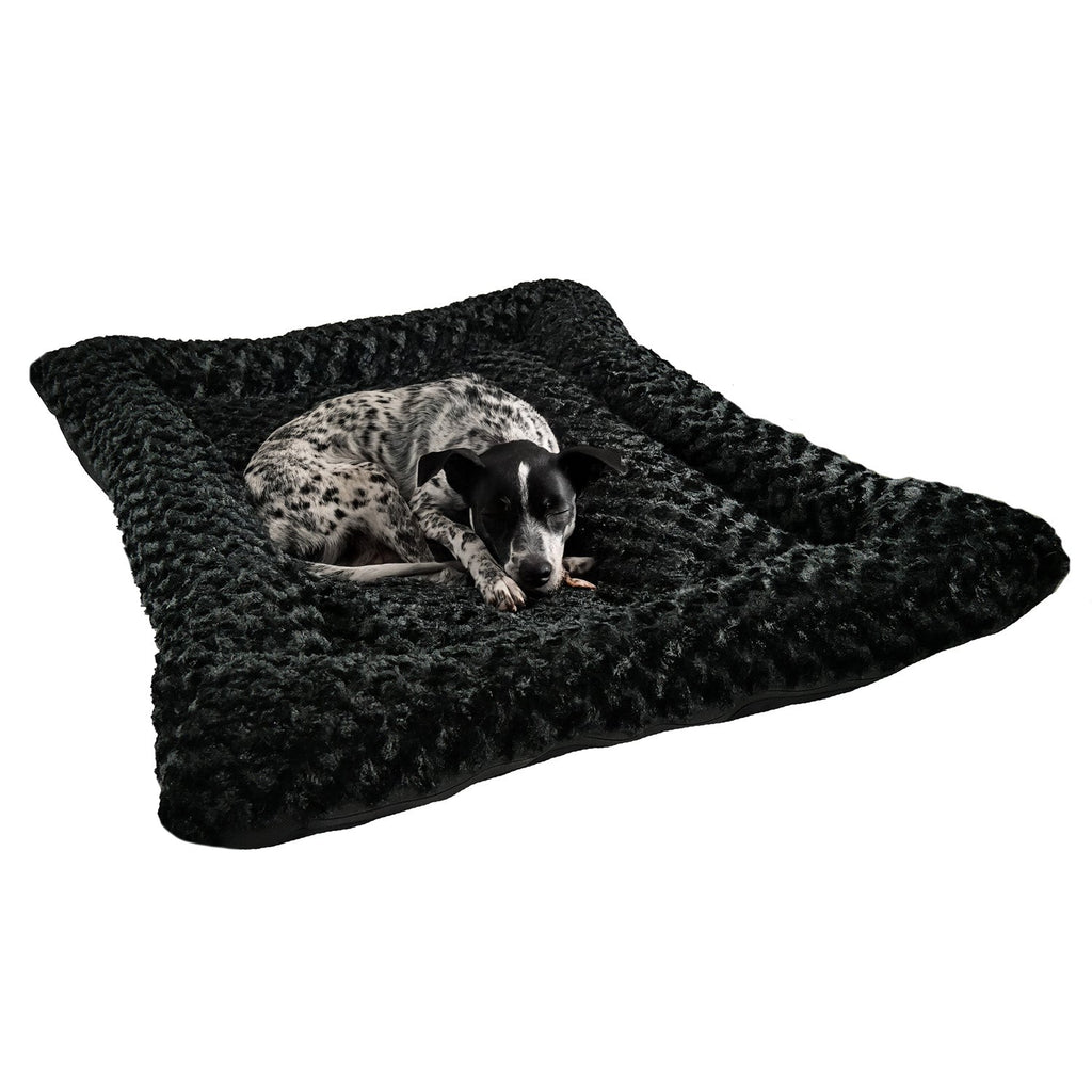 Dog Bed - Rectangle Bolstered Furvana™ 'Cloud' - Fabs things