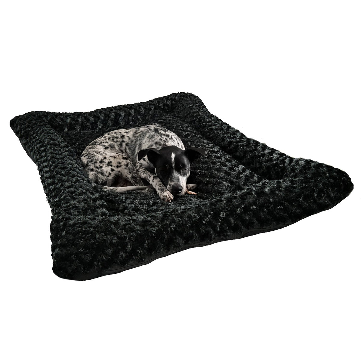 Dog Bed - Rectangle Bolstered Furvana™ 'Cloud' - Fabs things