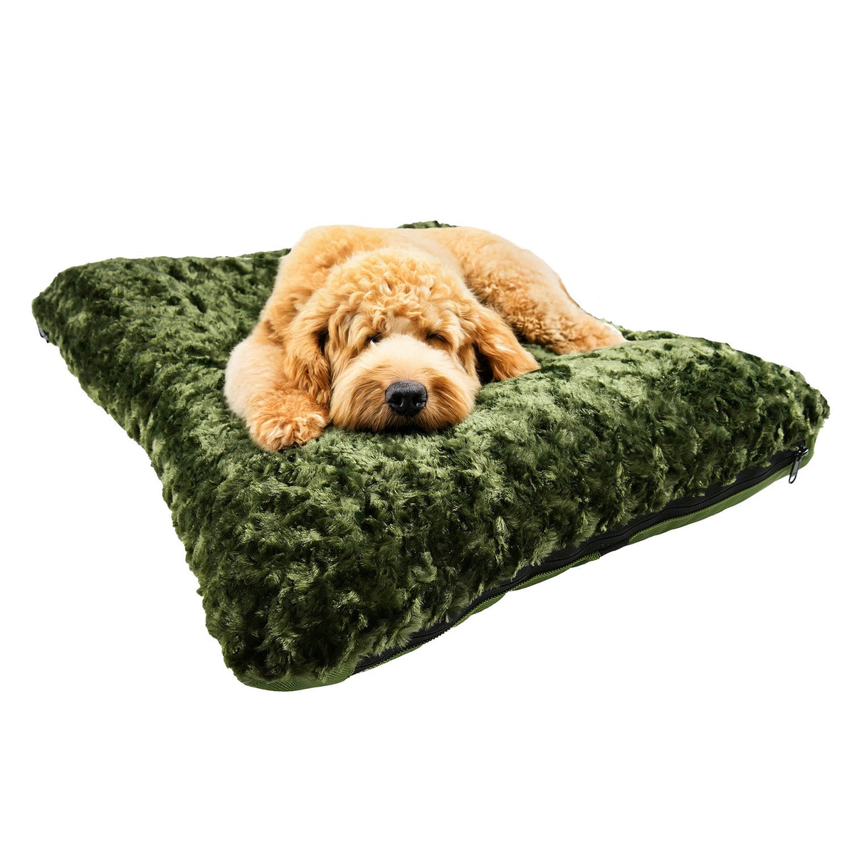 Dog Bed - Rectangle Bolstered Furvana™ 'Cloud' - Fabs things