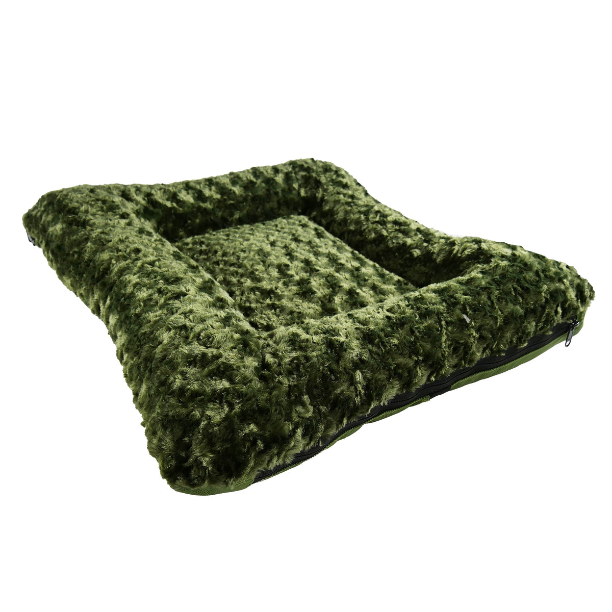 Dog Bed - Rectangle Bolstered Furvana™ 'Cloud' - Fabs things
