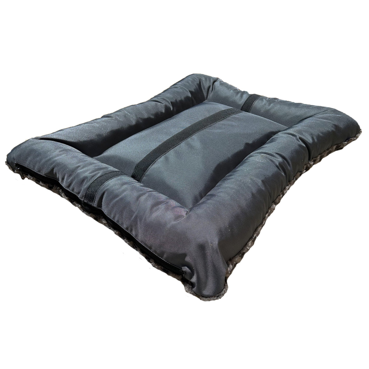 Dog Bed - Rectangle Bolstered Furvana™ 'Cloud' - Fabs things