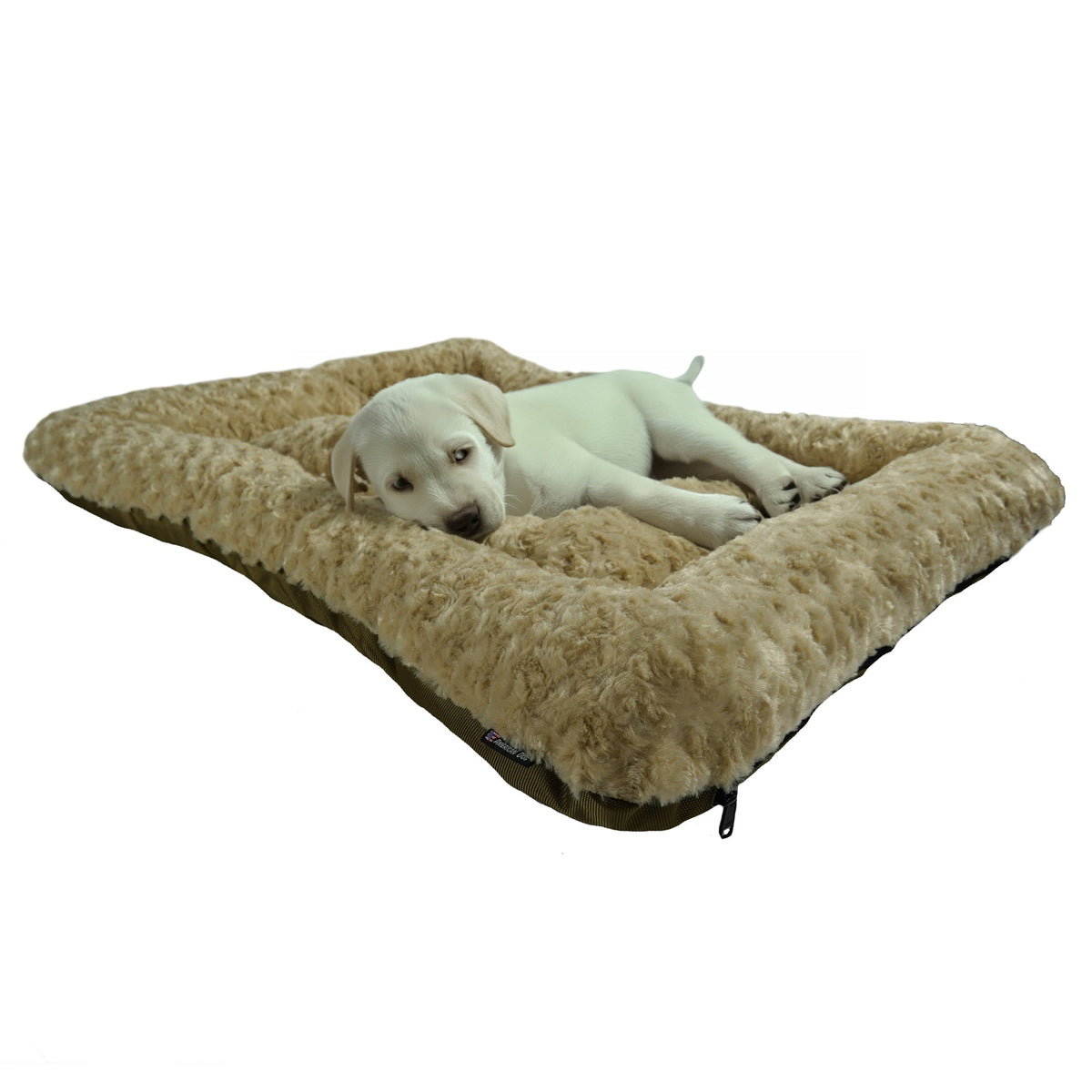 Dog Bed - Rectangle Bolstered Furvana™ 'Cloud' - Fabs things