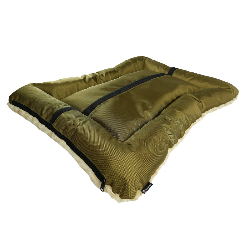 Dog Bed - Rectangle Bolstered Furvana™ 'Cloud' - Fabs things