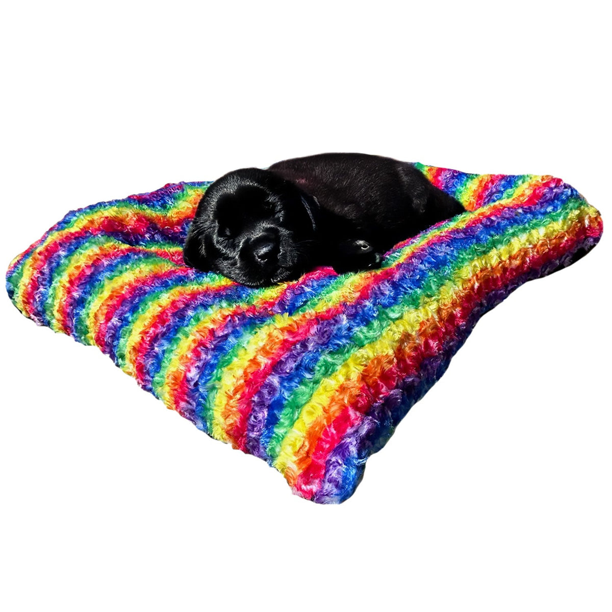 Dog Bed - Rectangle Bolstered Furvana™ 'Cloud' - Fabs things