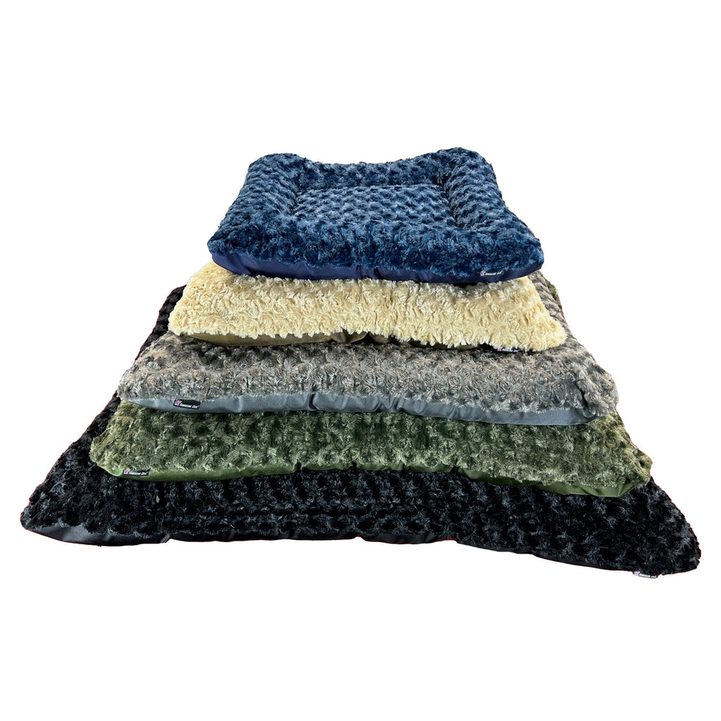 Dog Bed - Rectangle Bolstered Furvana™ 'Cloud' - Fabs things