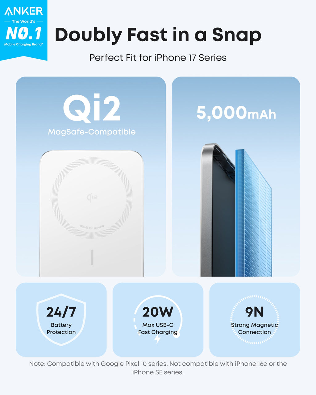 Anker Nano Power Bank (5K, MagGo, Slim) - Fabs things