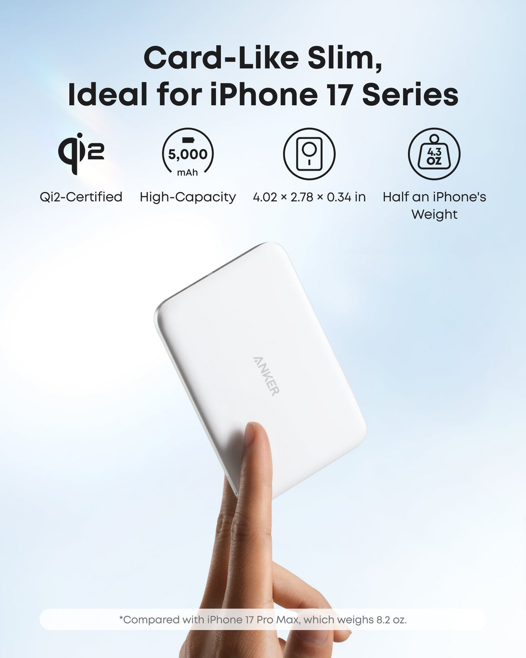 Anker Nano Power Bank (5K, MagGo, Slim) - Fabs things