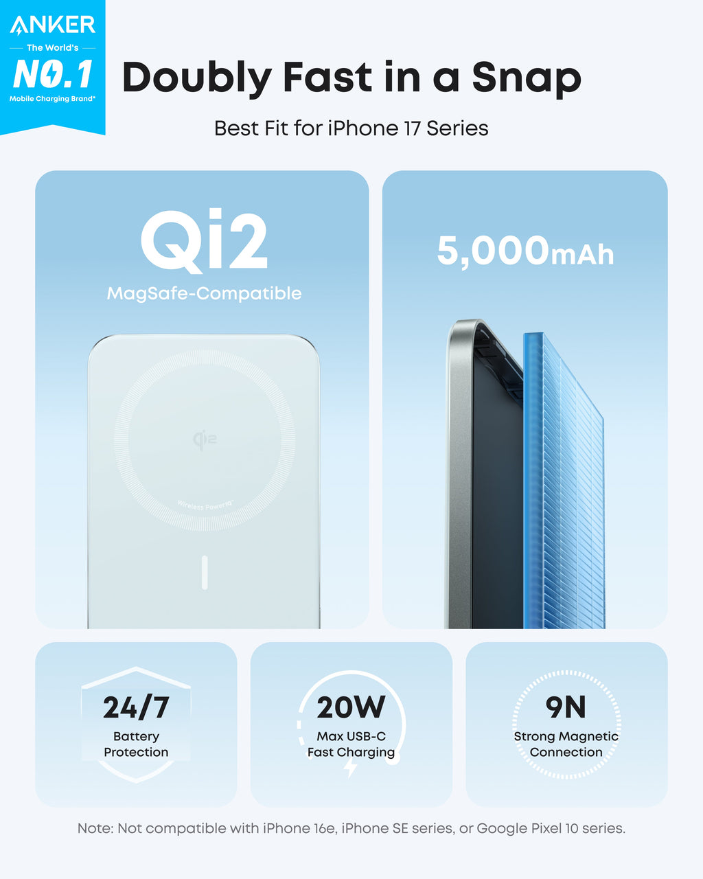 Anker Nano Power Bank (5K, MagGo, Slim) - Fabs things