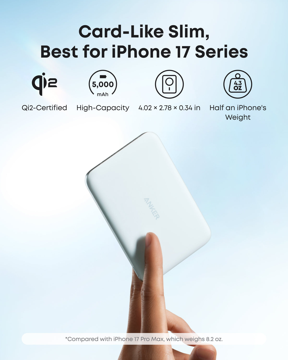 Anker Nano Power Bank (5K, MagGo, Slim) - Fabs things