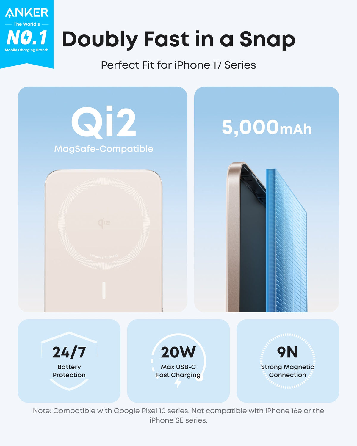 Anker Nano Power Bank (5K, MagGo, Slim) - Fabs things