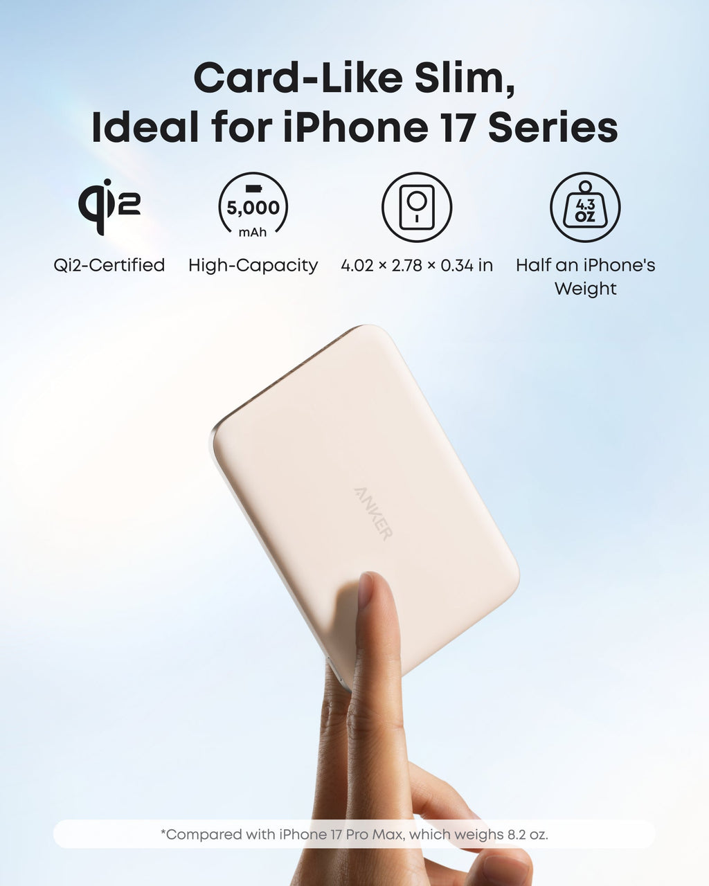 Anker Nano Power Bank (5K, MagGo, Slim) - Fabs things