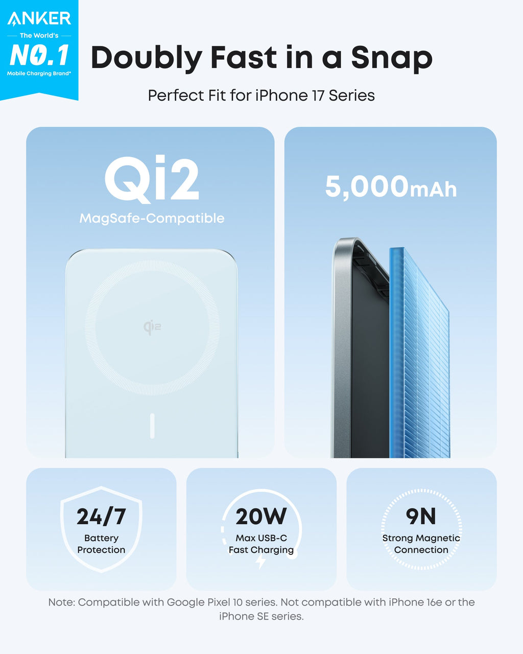 Anker Nano Power Bank (5K, MagGo, Slim) - Fabs things