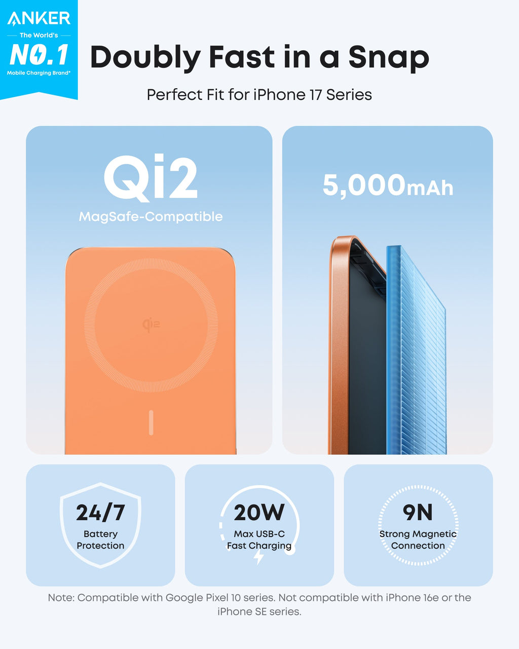 Anker Nano Power Bank (5K, MagGo, Slim) - Fabs things