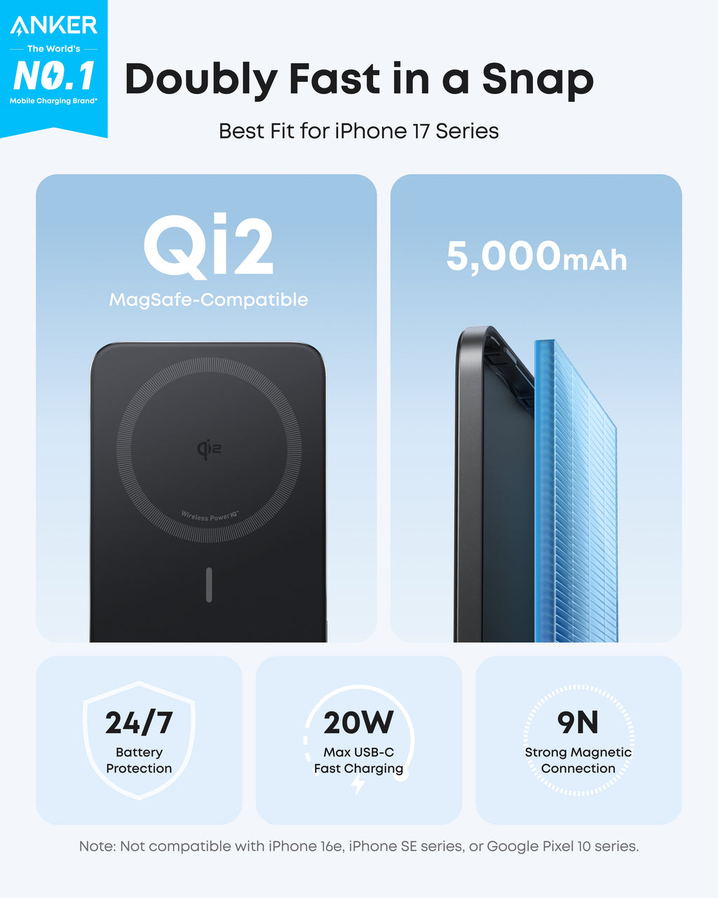 Anker Nano Power Bank (5K, MagGo, Slim) - Fabs things