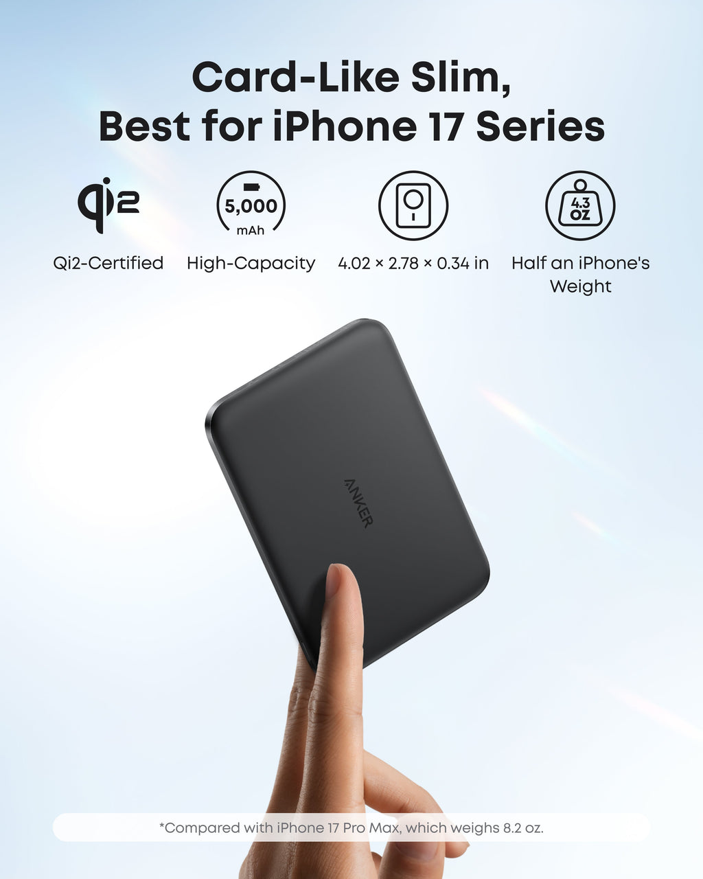Anker Nano Power Bank (5K, MagGo, Slim) - Fabs things