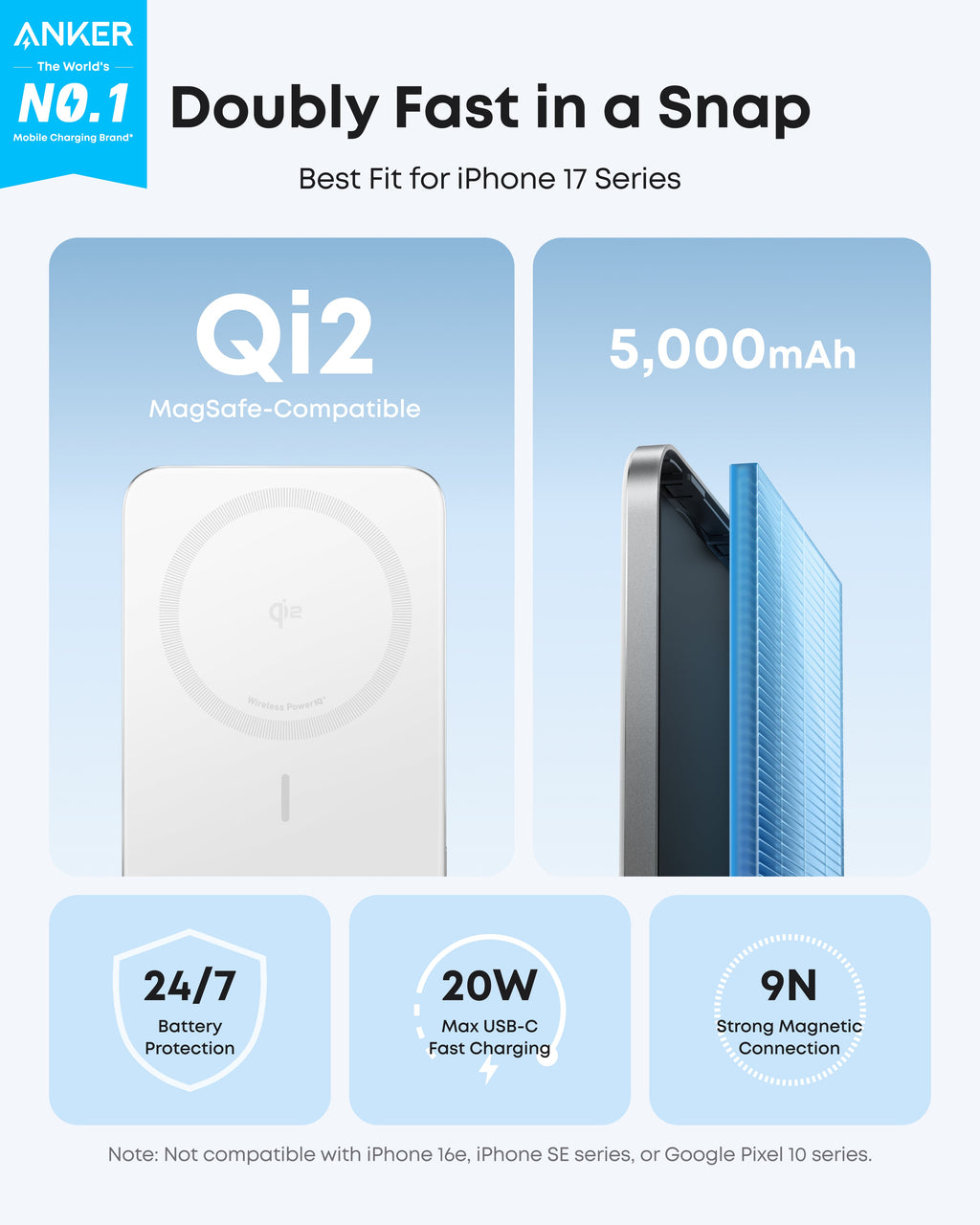 Anker Nano Power Bank (5K, MagGo, Slim) - Fabs things
