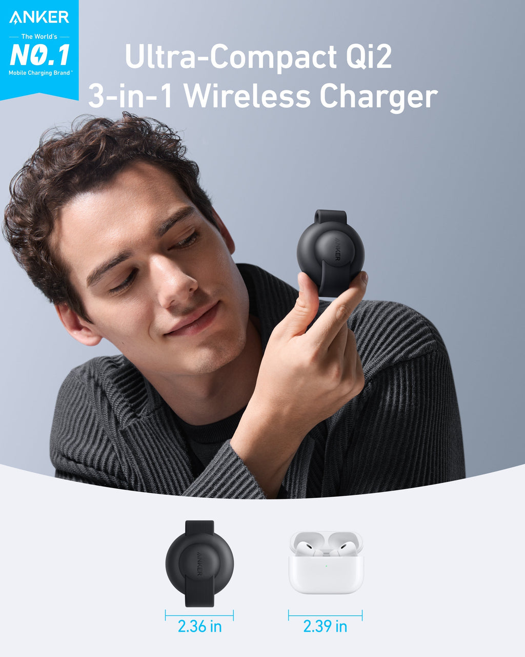 Anker MagGo Wireless Charging Station (3-in-1, Foldable Pad) - Fabs things