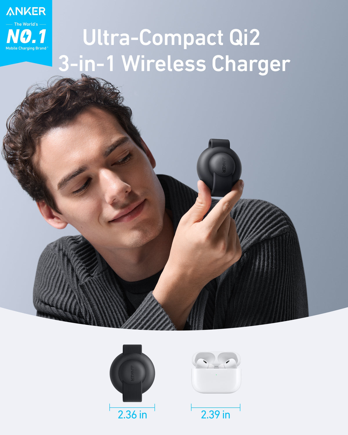 Anker MagGo Wireless Charging Station (3-in-1, Foldable Pad) - Fabs things