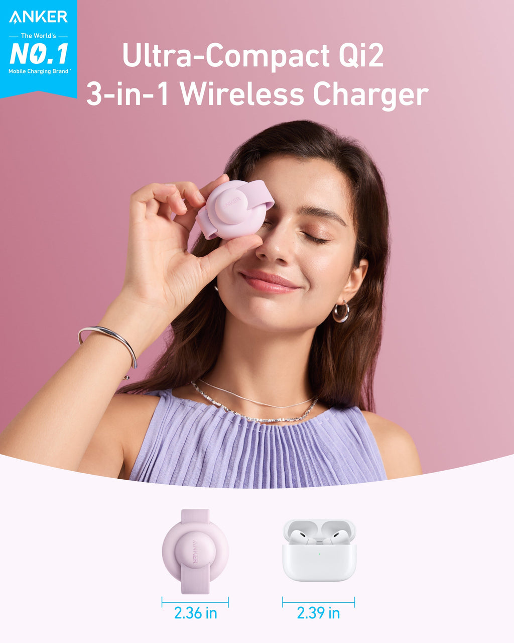 Anker MagGo Wireless Charging Station (3-in-1, Foldable Pad) - Fabs things