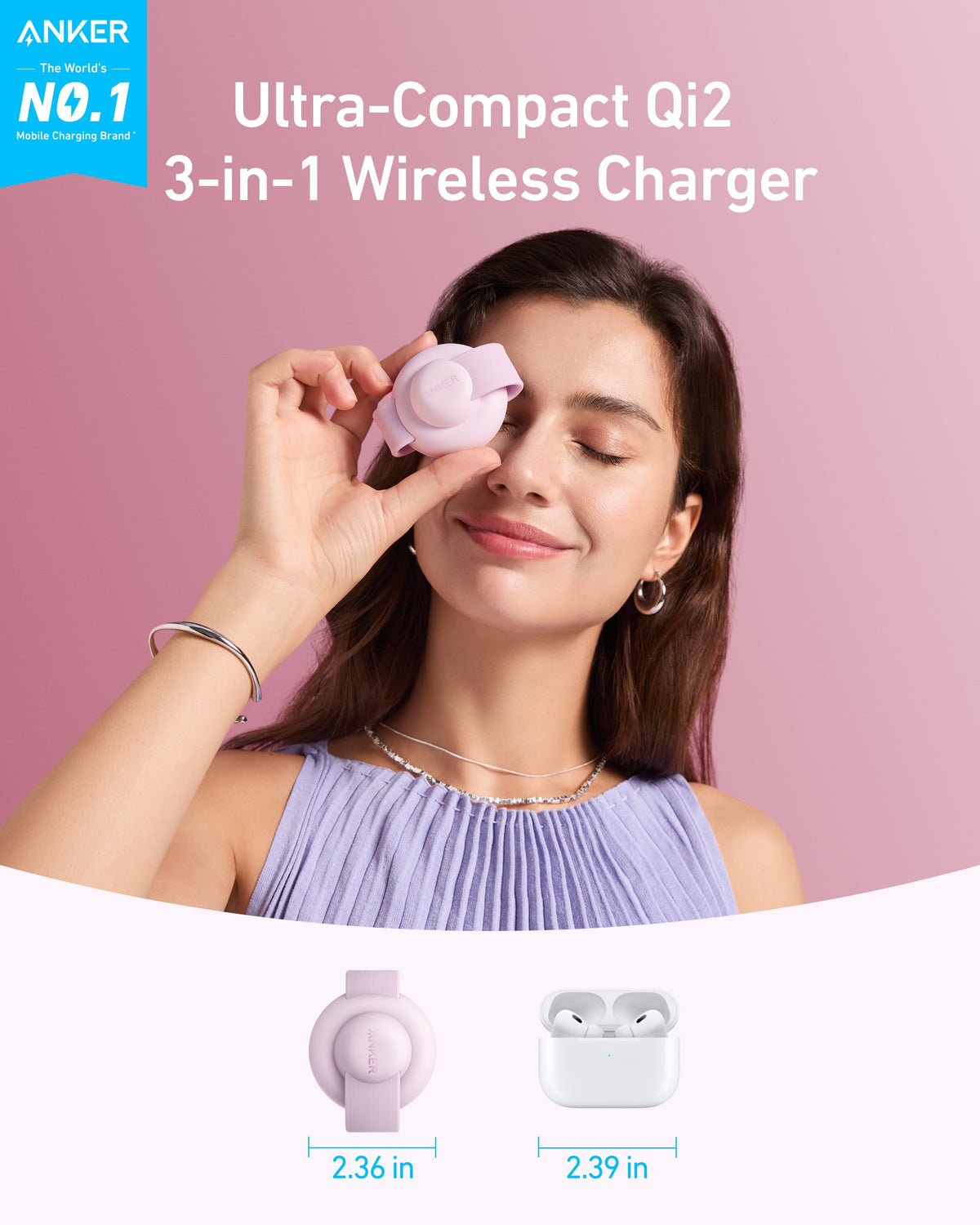 Anker MagGo Wireless Charging Station (3-in-1, Foldable Pad) - Fabs things