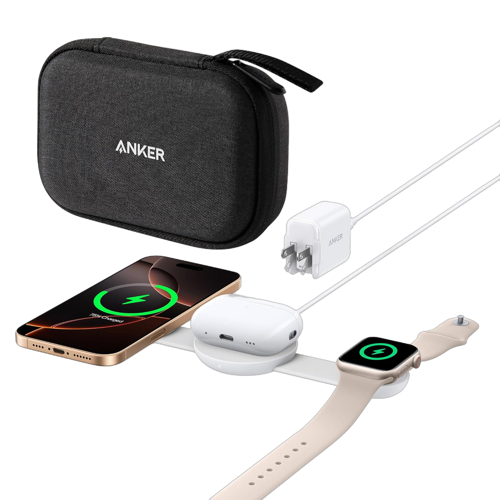 Anker MagGo Wireless Charging Station (3-in-1, Foldable Pad) - Fabs things