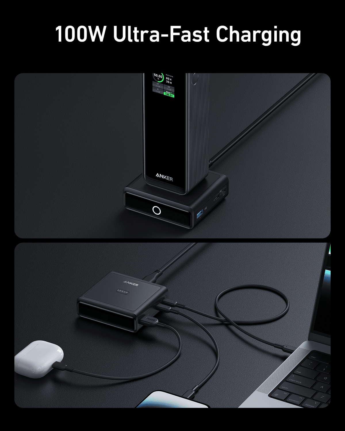 Anker 100W Charging Base for Anker Prime Power Bank - Fabs things