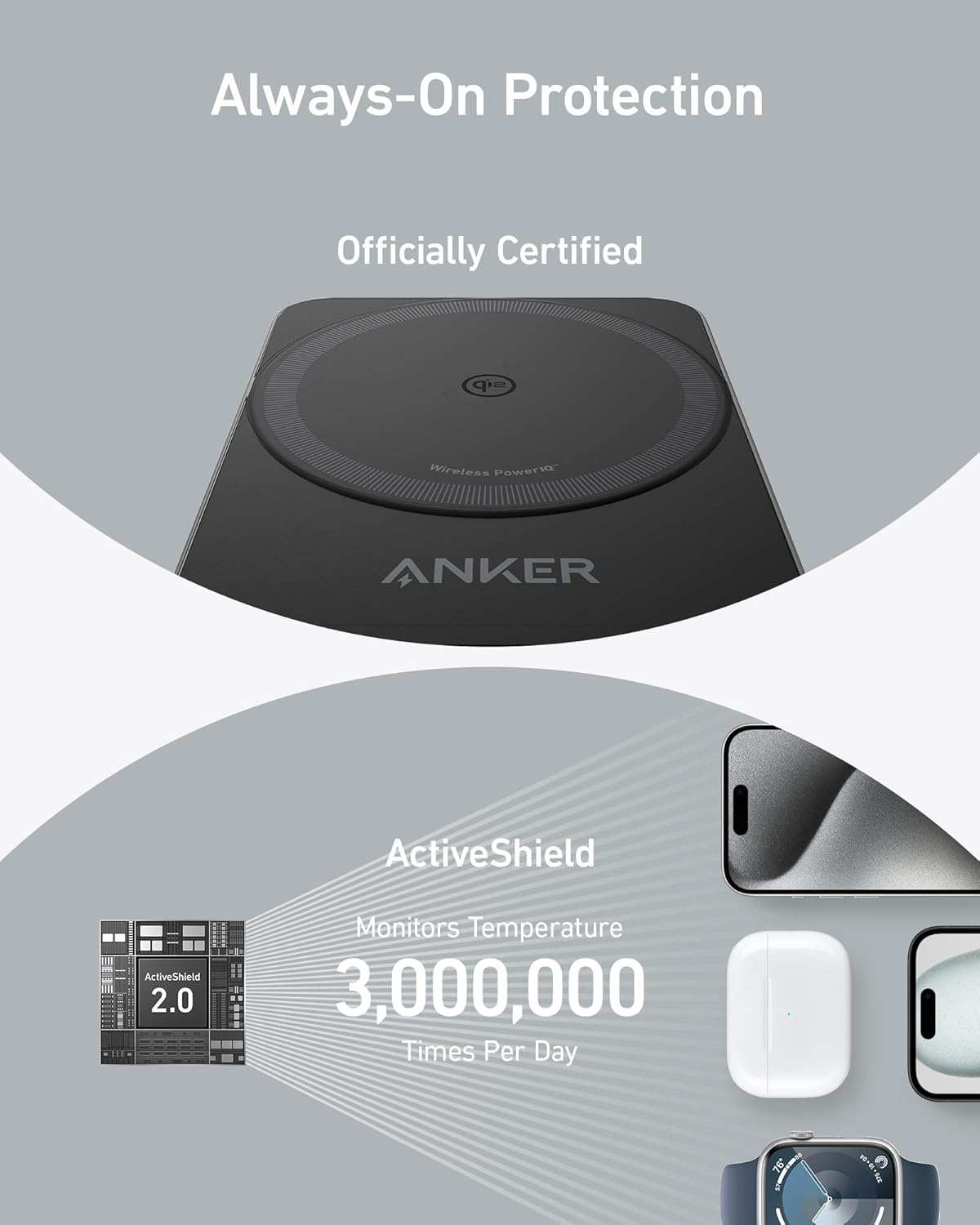 Anker MagGo Wireless Charging Station (Foldable 3-in-1) - Fabs things
