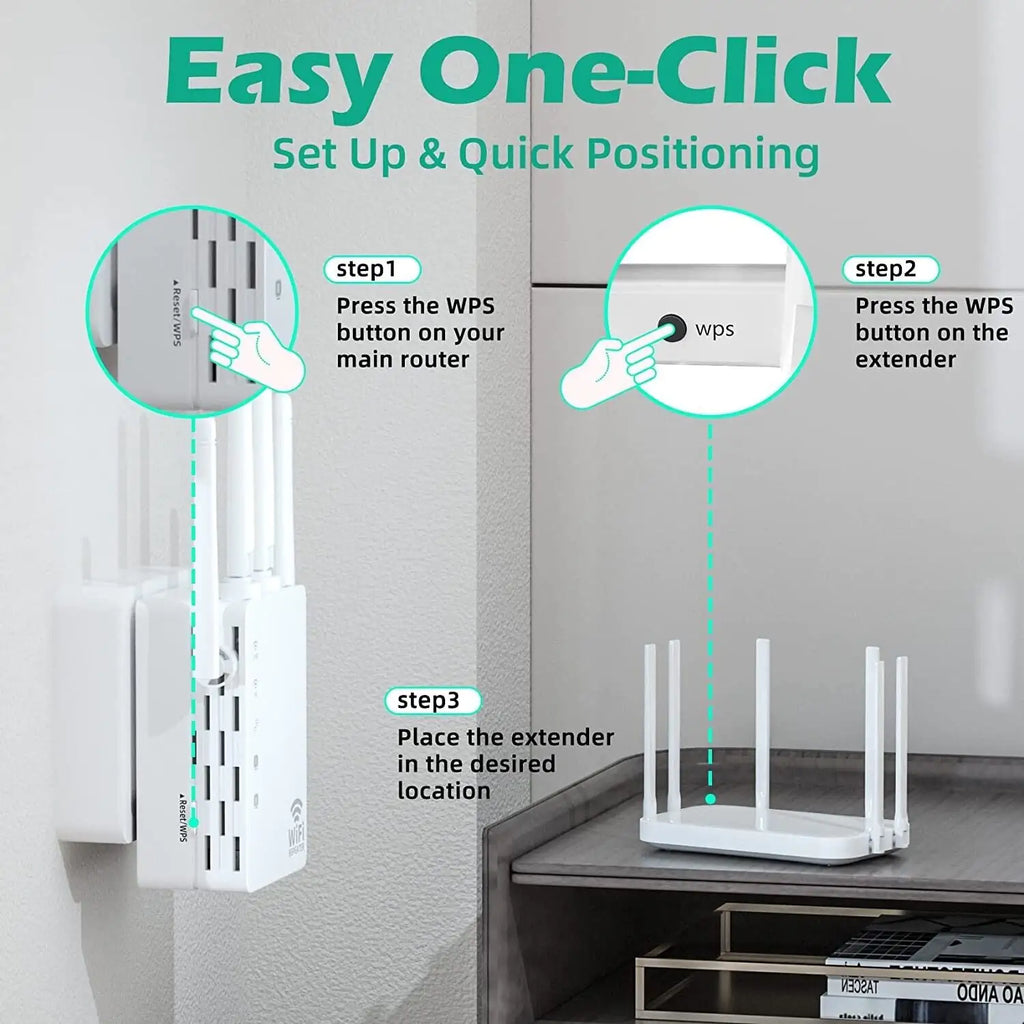 WiFi Range Extender Internet Booster Network Router Wireless Signal Repeater - Fabs things
