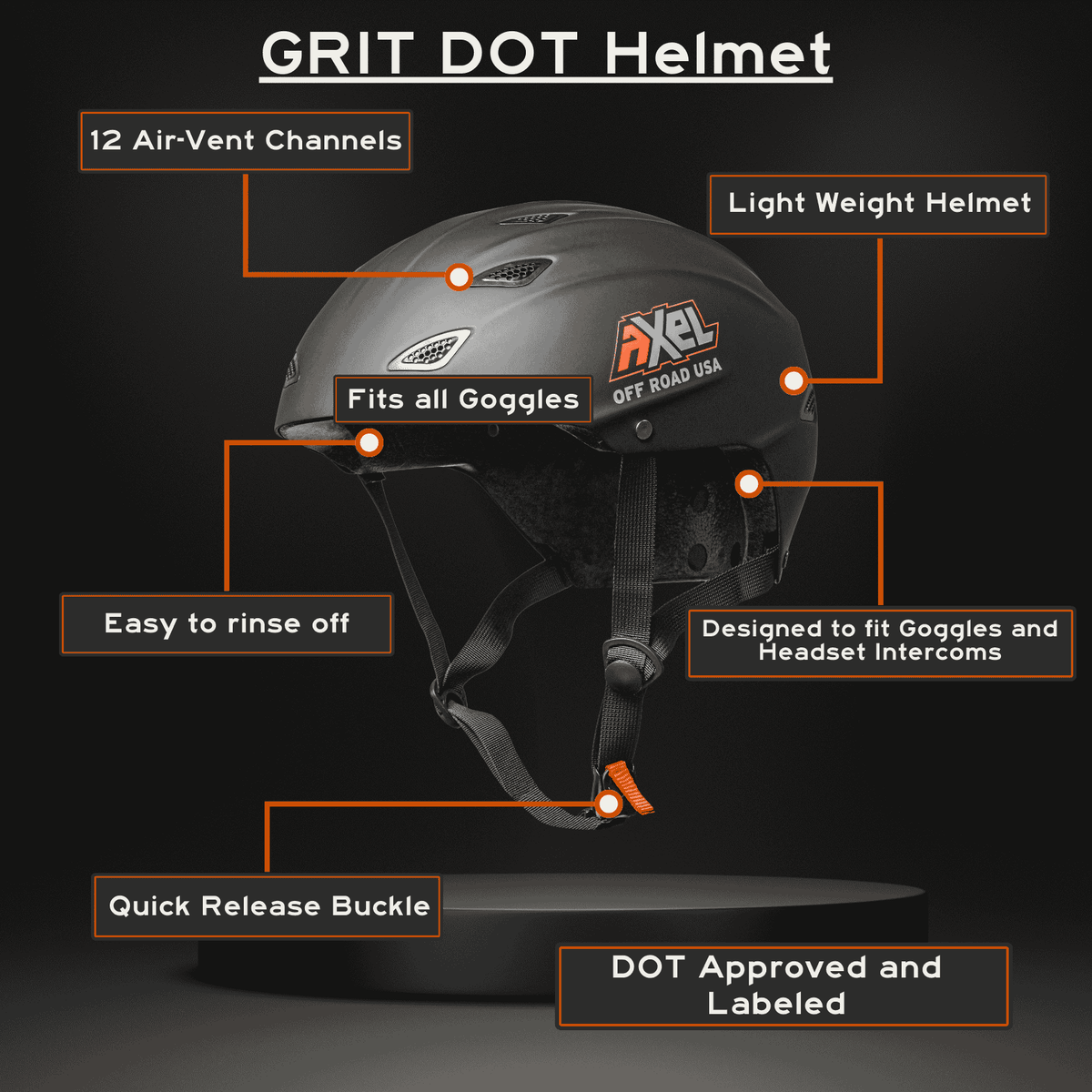 GRIT D.O.T. Helmet - Fabs things