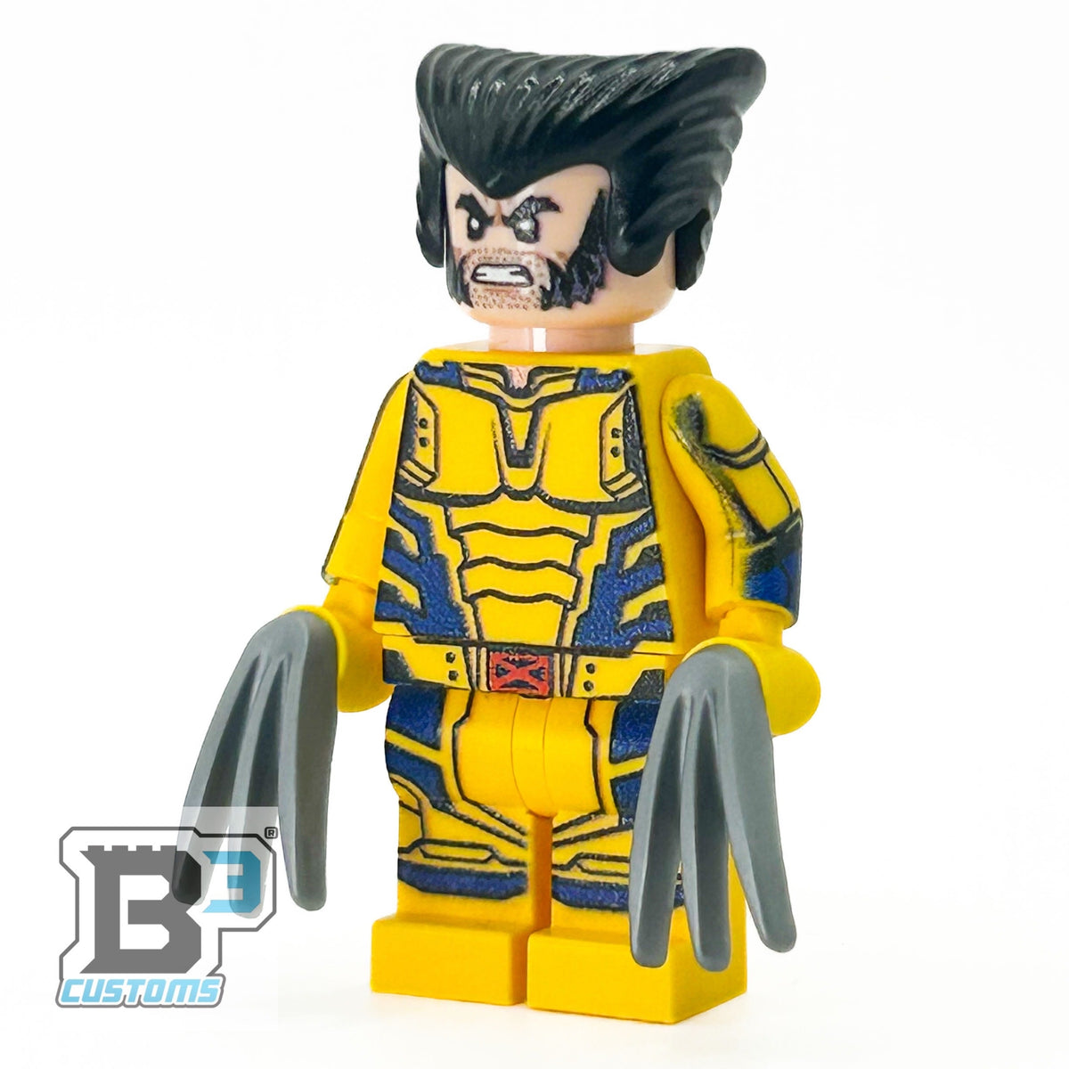 Custom Wolverine Minifig made using LEGO parts - B3 Customs - Fabs things
