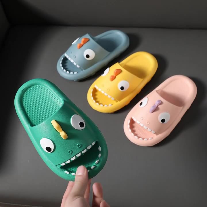 Shark Slippers For Kids Toddler Boys Girls Non Slip Children Shower Shoes - Fabs things