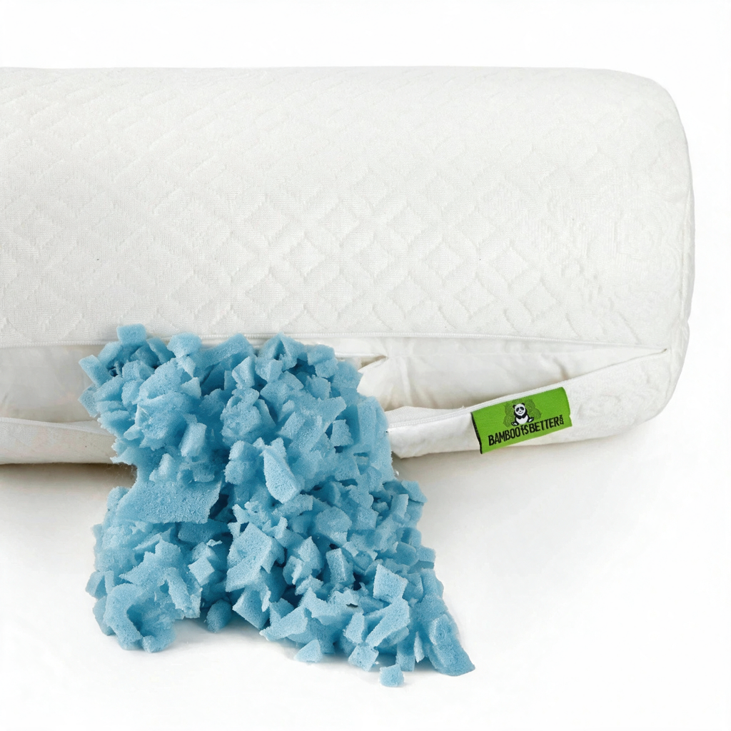 Adjustable Bamboo Cooling Pillow | Bolster - Fabs things